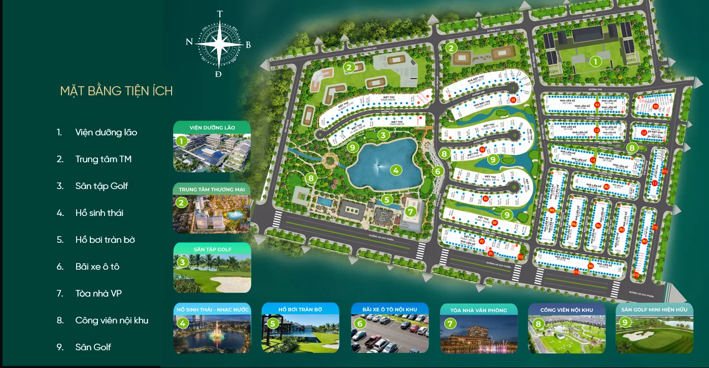 Mặt bằng tiện ích The Agula